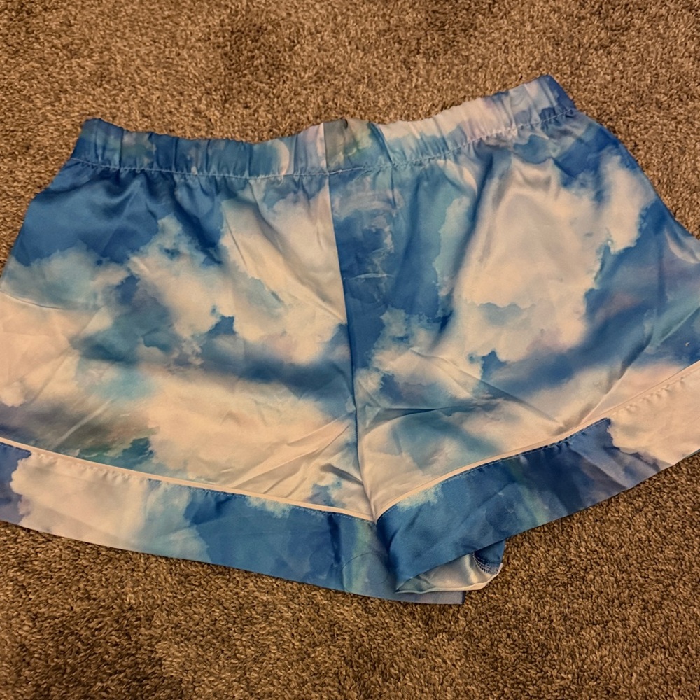 Victoria's Secret  Blue Sky Satin Pajamas - Picture 5 of 7